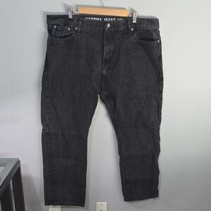 Nautica Jeans Co Jeans Men's Size 42 X 30 Black Relaxed Fit distressed Denim